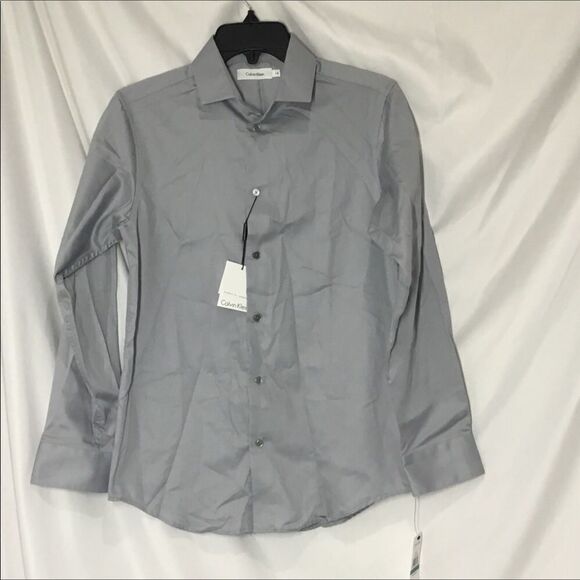 Calvin Klein Kids Sateen Shirt (C10) - Picture 1 of 4